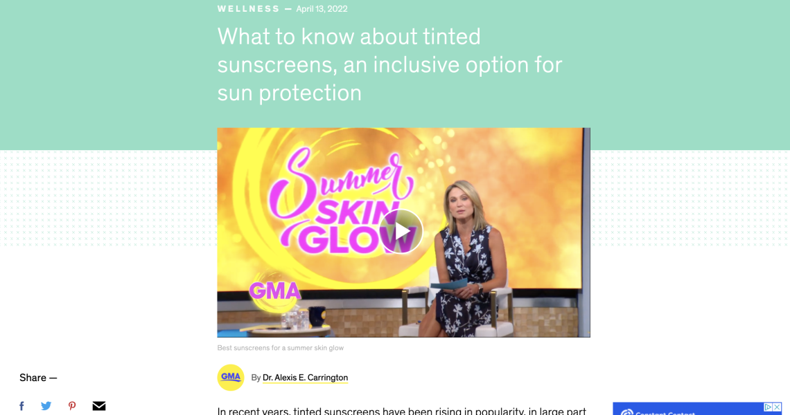 What to know about tinted sunscreens, an inclusive option for sun protection