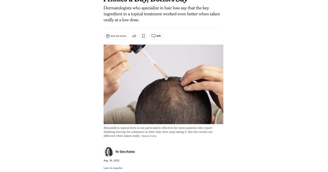 New Treatments for Thinning Hair for Women - The New York Times