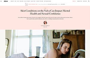 Skin conditions on the vulva can impact mental health and sexual confidence 