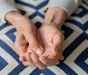 Older person's hands