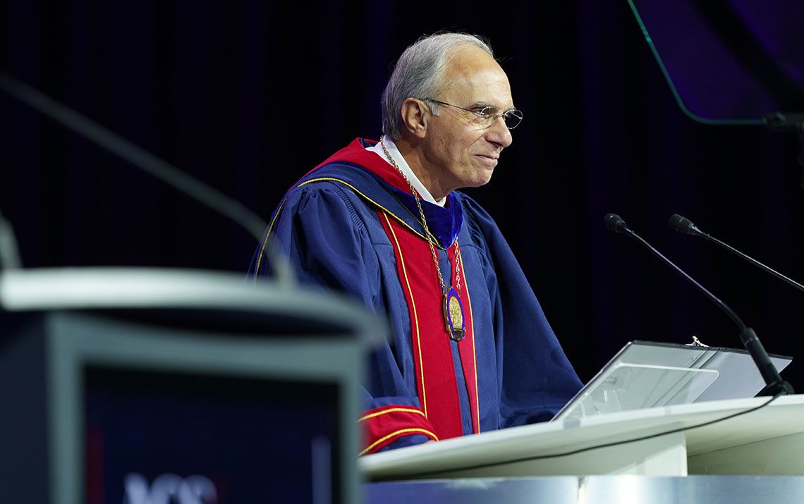 Dr. Sidawy being installed as ACS President