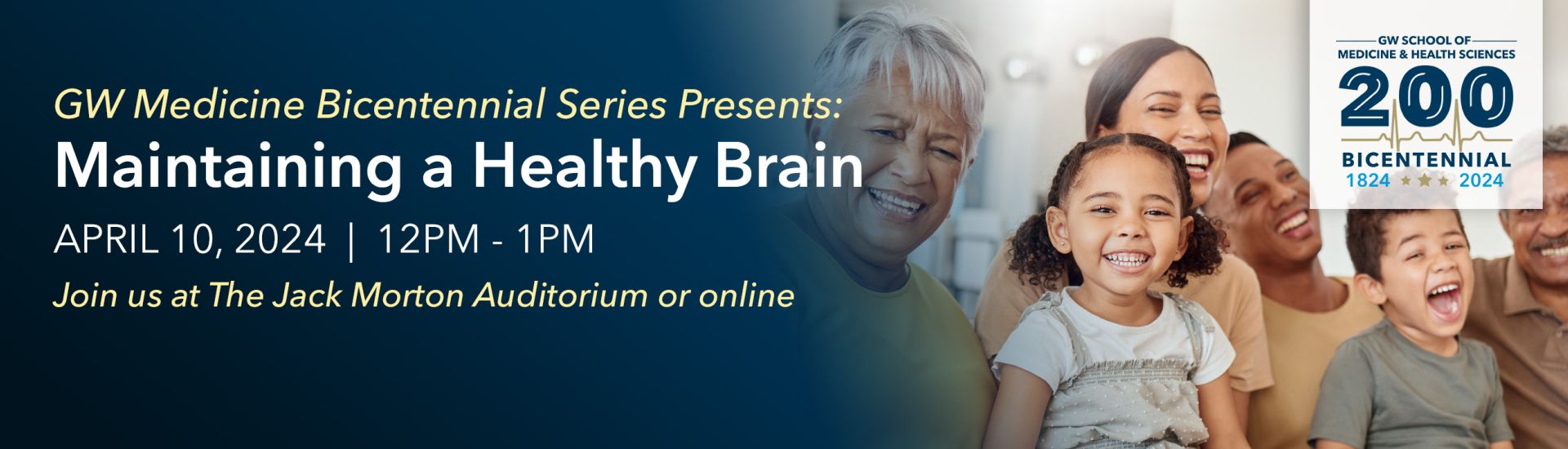 Maintaining a Healthy Brain event banner