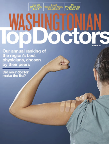 Washingtonian Magazine Top Doctors November 2021 Issue Cover