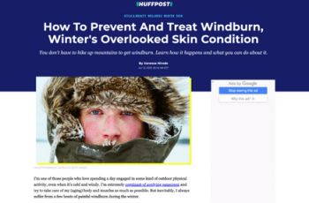 How To Prevent And Treat Windburn, Winter's Overlooked Skin Condition